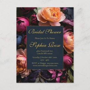 bridal shower postcard