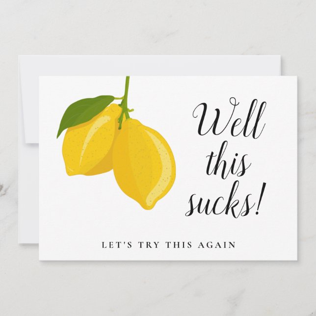Bridal Shower Postponed Cancelled Modern Script Save The Date (Front)