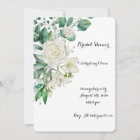 BRIDAL SHOWER PRETTY FLORAL INVITATION