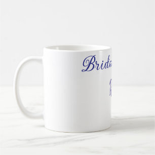 Bridal shower purple add name date elegantstylish  coffee mug