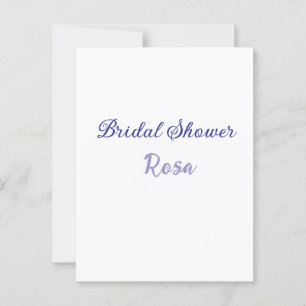 Bridal shower purple add name date elegantstylish  postcard
