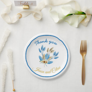 Bridal Shower Reception Paper Plate