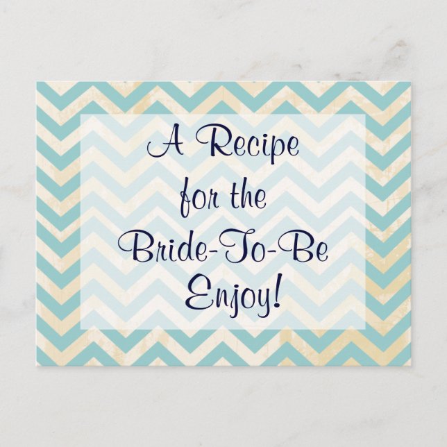 Bridal Shower Recipe Card (Front)