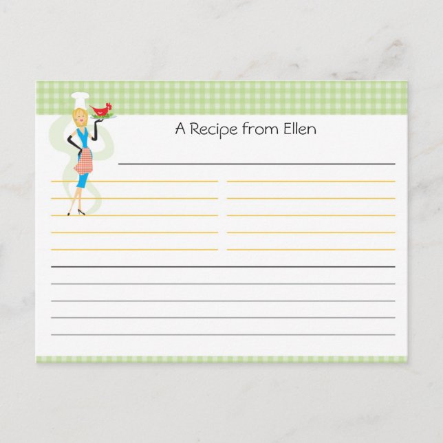 Bridal Shower Recipe Card (Front)