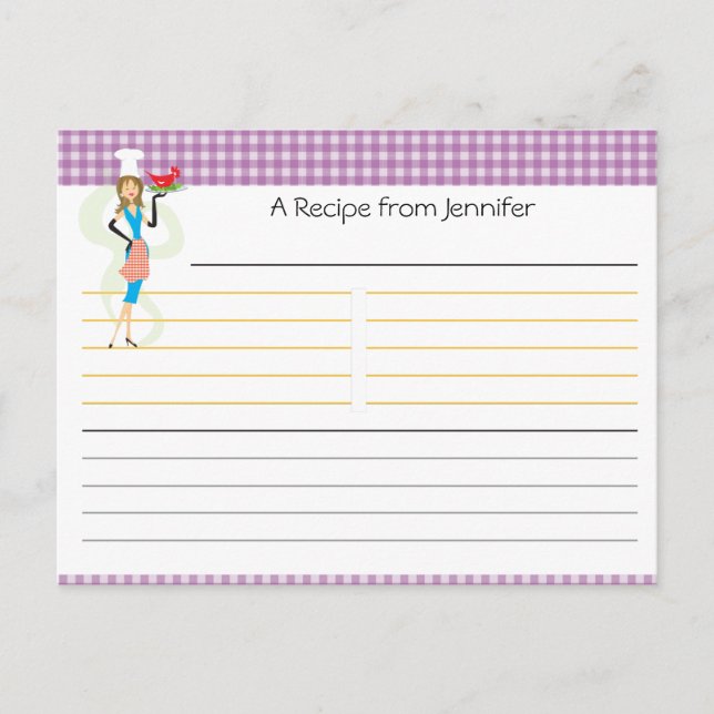 Bridal Shower Recipe Card (Front)