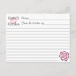 Bridal Shower Recipe Cards