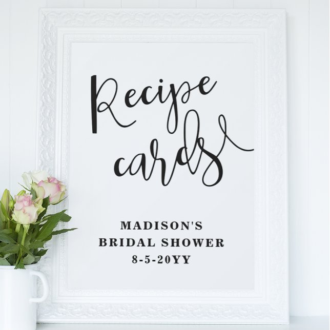 Bridal Shower Recipe Cards sign   (Creator Uploaded)