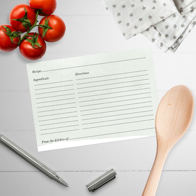 Bridal Shower Recipe Cute Floral Wreath Watercolor (Creator Uploaded)