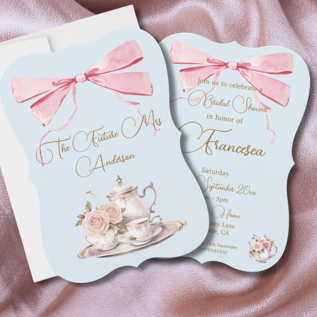 Bridal Shower Regency Tea Party Elegant Invitation (Creator Uploaded)