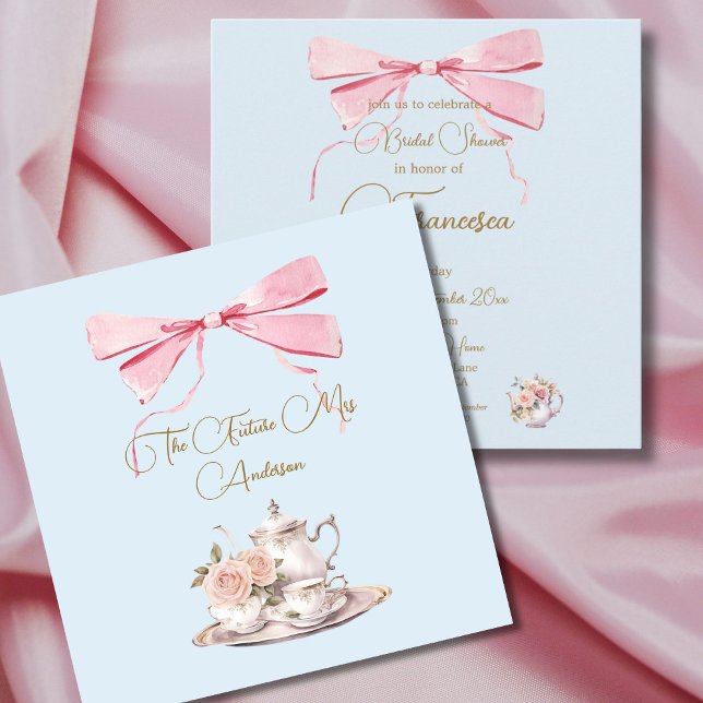 Bridal Shower Regency Tea Party Elegant Invitation (Creator Uploaded)