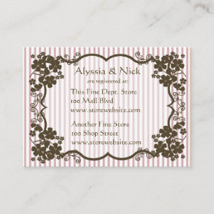Bridal Shower Registry Card