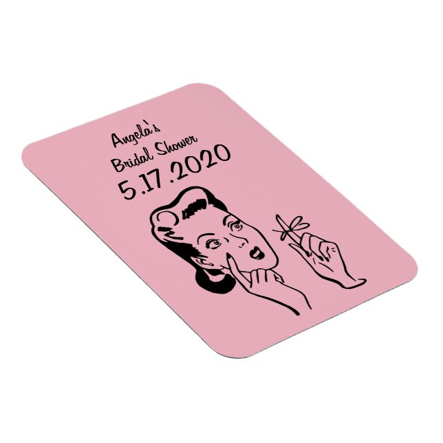 Bridal Shower Reminder or Keepsake Magnet (Right Side)