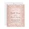 Bridal Shower rose gold invitation