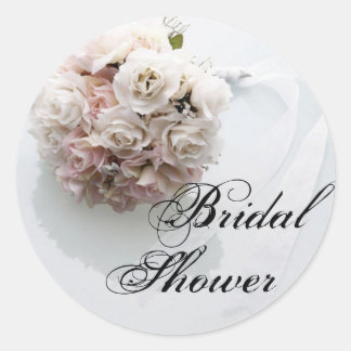 Bridal Shower Rose Stickers