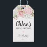 Bridal Shower Rustic Boho Blush Pink Rose Floral Gift Tags<br><div class="desc">Elegant gift tag for your favour bag or box features blush pink rose floral design with a small pink heart. The top of the tag is decorated with a lush border of pink roses nestled in soft pastel green leaves and greenery. The dangling vines give it a modern Boho botanical...</div>