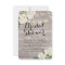 Bridal Shower Rustic Wood Hydrangea Flowers Lights