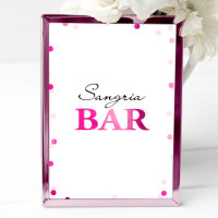 Bridal Shower Sangria Bar Sign | Magenta Confetti