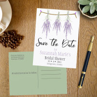 Bridal Shower Save The Date Dry Lavender Bundles