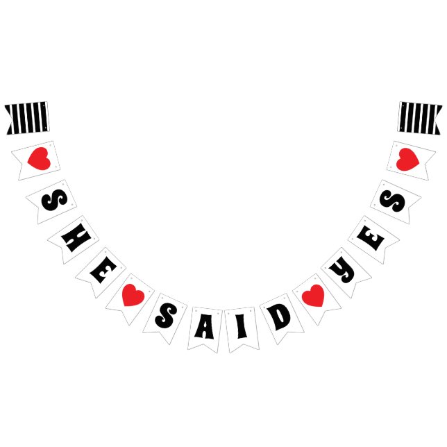 Bridal Shower | She Said Yes Bunting (All)