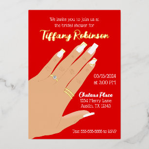 Bridal Shower Showing Ring Real