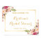 Bridal Shower Sign Elegant Chic Floral Gold Frame