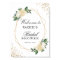 Bridal Shower Sign Greenery Gold Glitters Floral