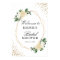Bridal Shower Sign Greenery Gold Glitters Floral