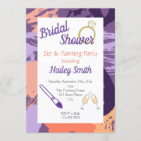 Bridal Shower Sip and Painting Party