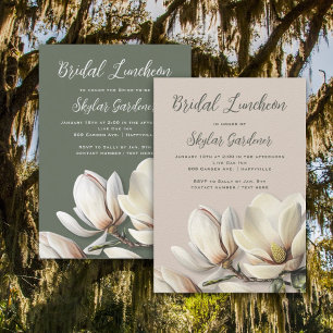 Bridal Shower Southern Magnolia Flowers Invitation