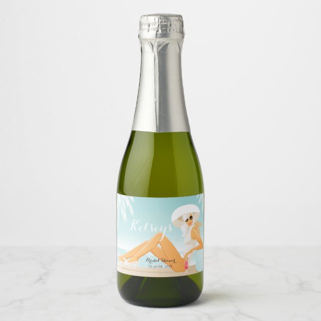 Bridal Shower Sparkling Wine Labels (Front)