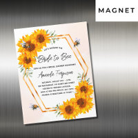 Bridal shower sunflowers bee luxury