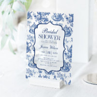 Bridal Shower Tea Party Blue White Chinoiserie
