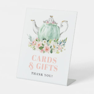 Bridal Shower Tea Party Cards & Gifts Sign