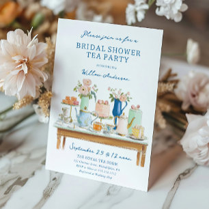 Bridal Shower Tea Party Invitation 