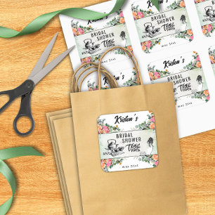 Bridal Shower Tea Party Personalised Sticker