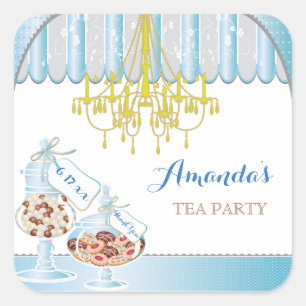 Bridal Shower Tea Party Stickers