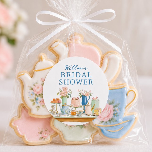 Bridal Shower Tea Party Stickers (Creator Uploaded)