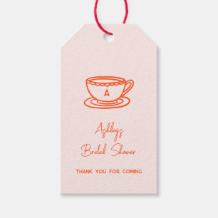 Bridal Shower Tea Theme Whimsical Doodle Gift Tags