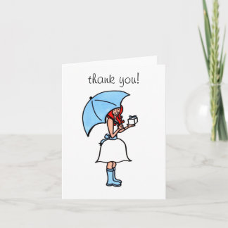 Bridal Shower Thank You (blank) Card