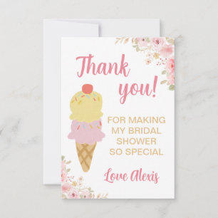 Bridal Shower Thank You Card