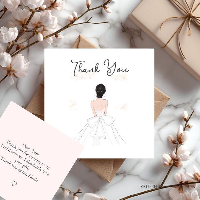bridal shower, thank you card (Creator Uploaded)