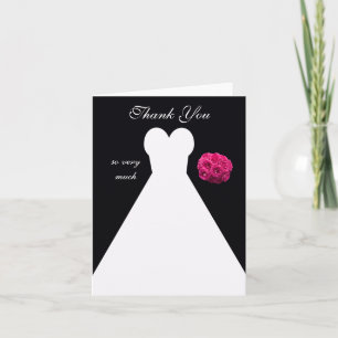 Bridal Shower Thank You Card -- Bridal Gown