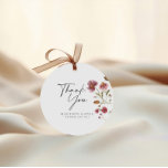 Bridal Shower Thank You Card  Favour Tags<br><div class="desc">Watercolor Wildflower Bridal Shower Thank You favour Tags. This card is chraacterised by wildflowers with two modern high-class fonts that shape the trends of the present and future festive events.
Check out the whole collection: https://www.zazzle.com/collections/bridal_shower_floral_collection-119437295278297444</div>