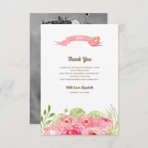 Bridal Shower Thank You Custom Photo Cards