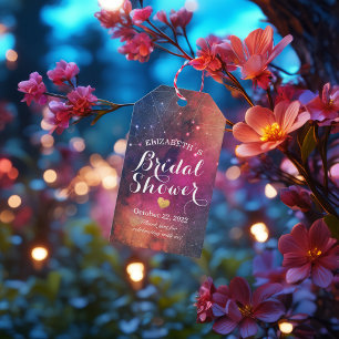 Bridal Shower Thank You Galaxy Star Constellations Gift Tags
