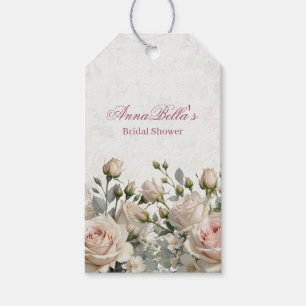 Bridal Shower Thank You Gift Tags Blush Rose