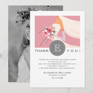 Bridal Shower Thank You Photo Card