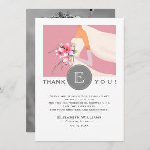 Bridal Shower Thank You Photo Card
