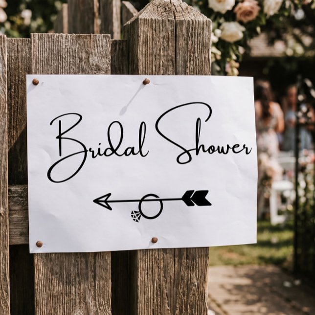 Bridal Shower this way arrow Poster (Creator Uploaded)