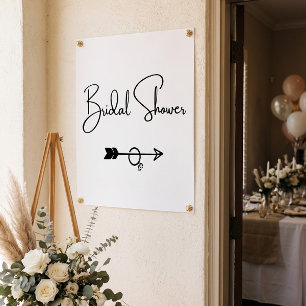 Bridal Shower this way arrow Poster